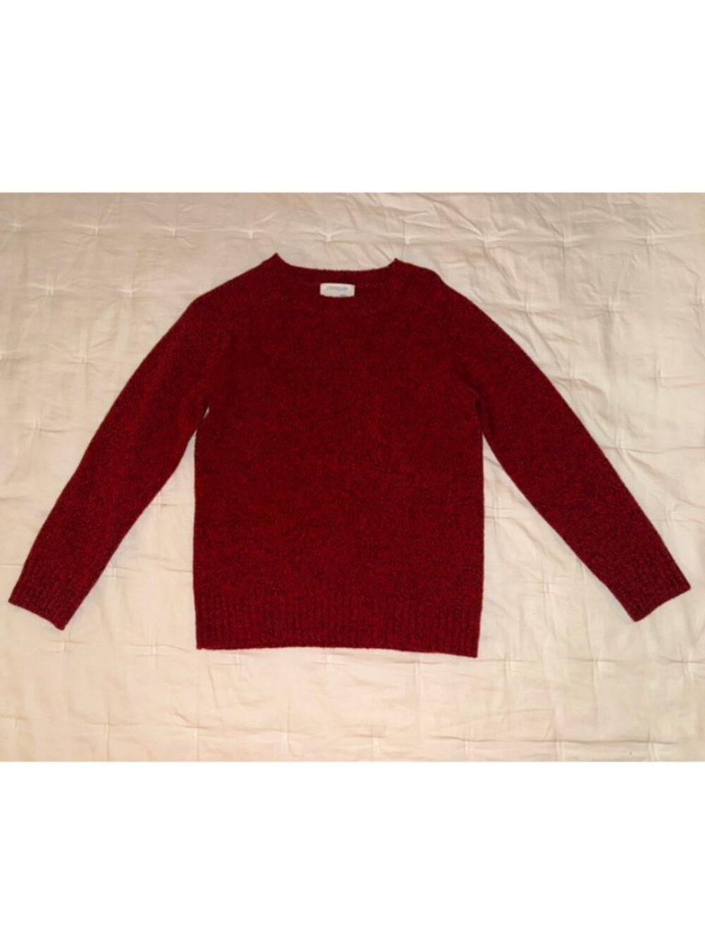 J Crew Crewcuts Red Lambs Wool Boys Sweater Sz 4/5